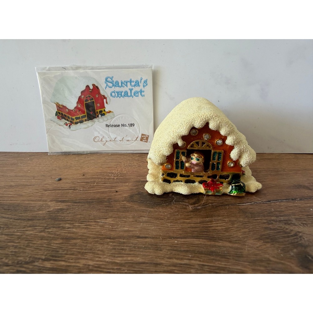 Artform Fine Collectibles Santa's Chalet Objet d'Art Trinket Box Release 189